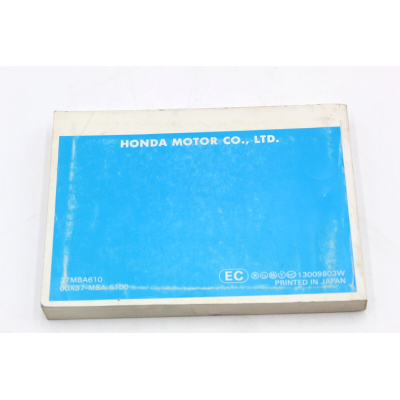 HONDA LIBRETTO USO E MANUTENZIONE PER VT750C/C2 1998 | Mamoto Ricambi