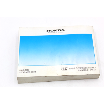 HONDA LIBRETTO USO E MANUTENZIONE PER VT750C/CA/CS 2010 37MEG650 | Mamoto Ricambi