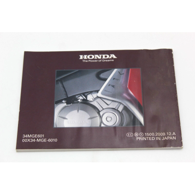 HONDA LIBRETTO USO E MANUTENZIONE PER VFR1200 2009 34MGE601 | Mamoto Ricambi