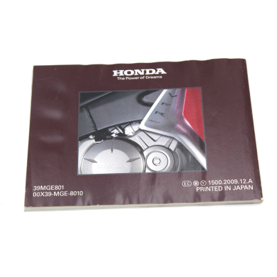 HONDA LIBRETTO USO E MANUTENZIONE PER VFR1200 2009 39MGE801 | Mamoto Ricambi