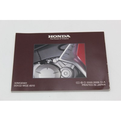 HONDA LIBRETTO USO E MANUTENZIONE PER VFR1200 2009 32MGE601 | Mamoto Ricambi