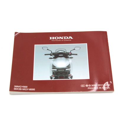 HONDA LIBRETTO USO E MANUTENZIONE PER CROSSRUNNER 800 2011 39MGY600 | Mamoto Ricambi