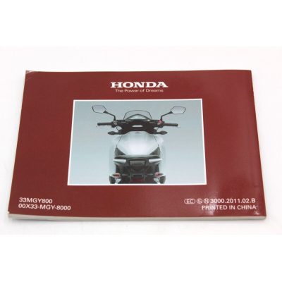HONDA LIBRETTO USO E MANUTENZIONE PER CROSSRUNNER 800 2011 33MGY800 | Mamoto Ricambi