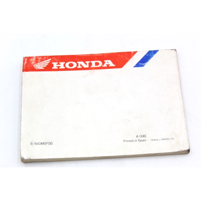 HONDA LIBRETTO USO E MANUTENZIONE PER SH50 SCOOPY CITY SH50OMSP50 | Mamoto Ricambi