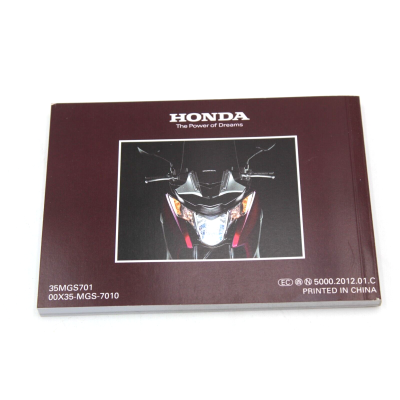 HONDA LIBRETTO USO E MANUTENZIONE PER NC700D 2012 35MGS701 | Mamoto Ricambi