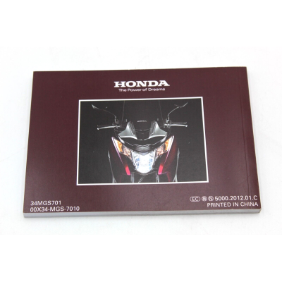 HONDA LIBRETTO USO E MANUTENZIONE PER NC700D 2012 34MGS701 | Mamoto Ricambi