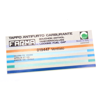 TAPPO BENZINA CON CHIAVE PER APRILIA-CAGIVA-GILERA 019447 | Mamoto Ricambi