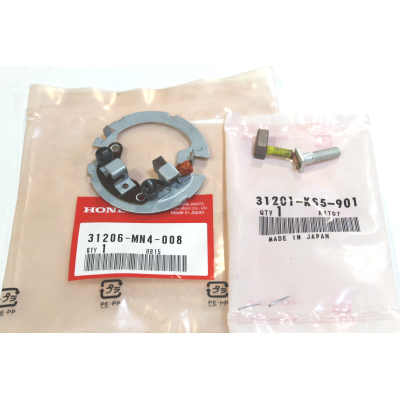 HONDA SPAZZOLE+PORTASPAZZOLE MOTORINO AVVIAMENTO PER NX650 DOMINATOR-CB450SJ 31206MN4008 | Mamoto Ricambi