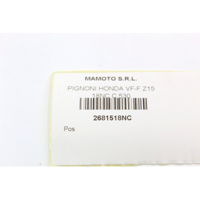 HONDA PIGNONE CATENA PBR 15 DENTI PER VF400F 23801-KE7-600 | Mamoto Ricambi