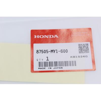 HONDA ADESIVO AVVERTENZA PNEUMATICI PER XRV750 93-00 87505-MY1-600 | Mamoto Ricambi