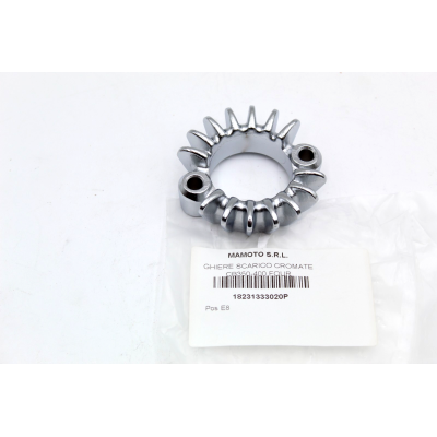 HONDA GHIERA CROMATA COLLETTORI SCARICO PER CB350-400 FOUR 18231-333-020 | Mamoto Ricambi