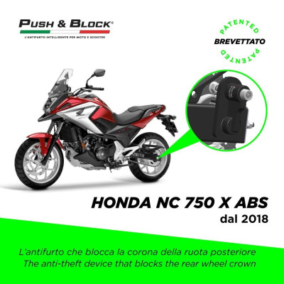HONDA ANTIFURTO MOTO PUSH&BLOCK PER HONDA NC750 X- ABS dal 2018 | Mamoto Ricambi