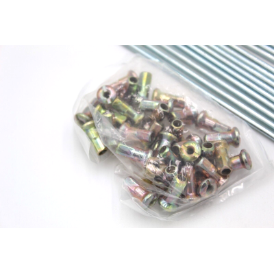 HONDA KIT RAGGI RUOTA ANTERIORE COMPLETI DI NIPLES COLORE ORO CB350-400 FOUR | Mamoto Ricambi