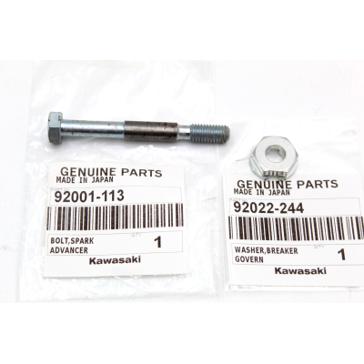 KAWASAKI BULLONE+RONDELLA FISSAGGIO ANTICIPO KZ400-440-Z550-650-Z900-Z1000-1100 | Mamoto Ricambi