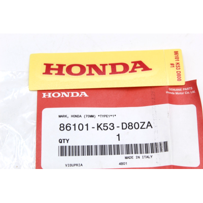 HONDA ADESIVO ROSSO SCUDO ANTERIORE SH300 2017-20 86101-K53-D80ZA | Mamoto Ricambi