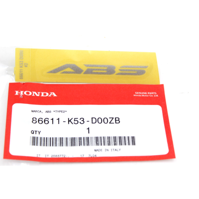 HONDA ADESIVO PARAFANGO ANTERIORE ABS SH300 20015-24 86611-K53-D00ZB | Mamoto Ricambi