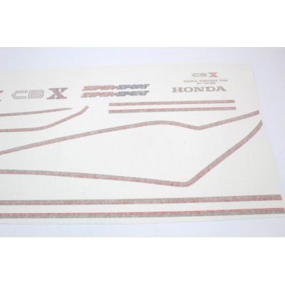 HONDA KIT ADESIVI SERBATOIO CBX1000Z SUPER SPORT PER COLORE ROSSO E NERO | Mamoto Ricambi