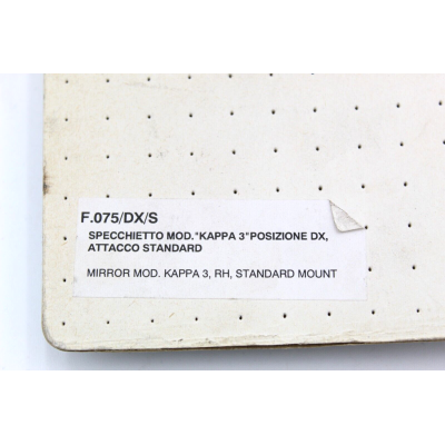 RIZOMA SPECCHIO DX KAPPA 3 IN ALLUMINIO RICAVATO DAL PIENO UNIVERSALE | Mamoto Ricambi