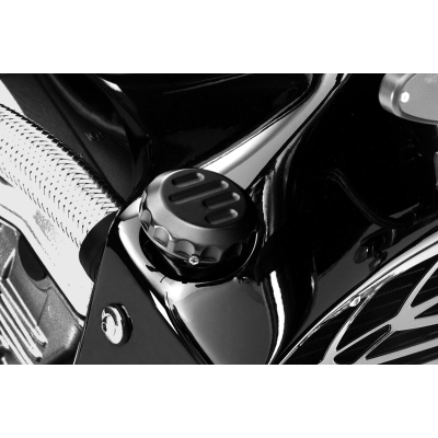DPM COPRITAPPO OLIO RADIATORE NERO LUCIDO PER HORNET 600-900 SUZUKI SV650 | Mamoto Ricambi