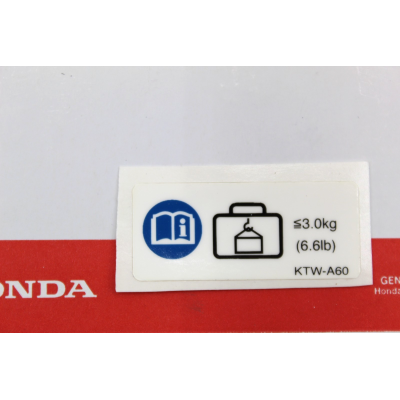 HONDA ADESIVO LIMITE CARICO SH125-150-SH300-S-WING125-150-PES125-150-CBR125 | Mamoto Ricambi