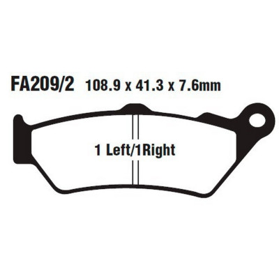 HONDA PASTIGLIE FRENO ANTERIORE NX650 97-00-CB500-S-FMX650-VIGOR 650-NTV650 | Mamoto Ricambi