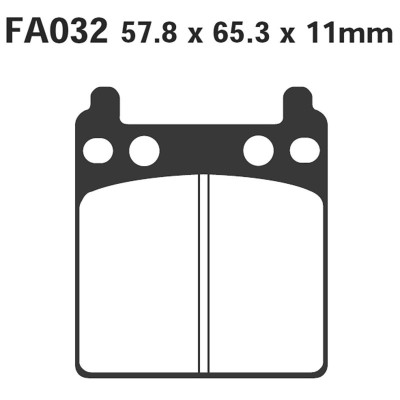 HONDA PASTIGLIE FRENO POSTERIORE PER CB750 FOUR F1-F2-GL1000 GL1-GL2 | Mamoto Ricambi