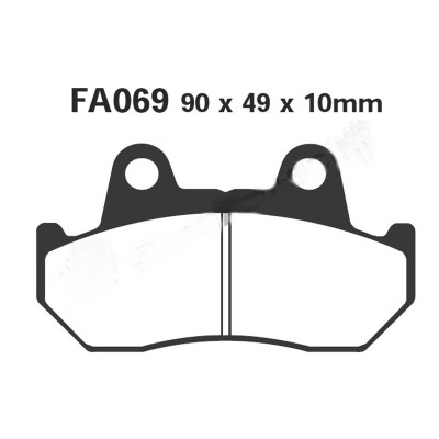 HONDA PASTIGLIE FRENO ANTERIORE-POSTERIORE XL600V-XL600LM-R-VT500C-CB750-900-110 | Mamoto Ricambi