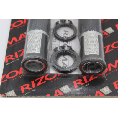 RIZOMA COPPIA MANOPOLE LUX IN ALLUMINIO UNIVERSALI DIAMETRO 22 NERE | Mamoto Ricambi