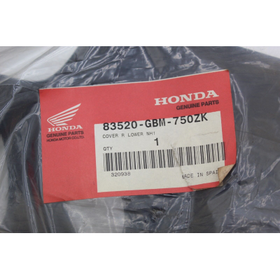 HONDA FASCIONE INFERIORE DX NERO PER SFX50-SFX50MM 83520-GBM-750ZK | Mamoto Ricambi