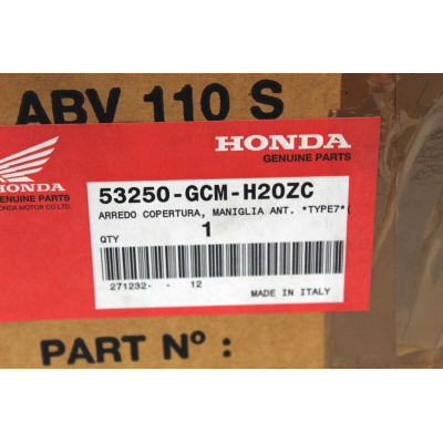 HONDA COPERCHIO MANUBRIO SUPERIORE PER X8R-50 53250-GCM-H20ZC | Mamoto Ricambi
