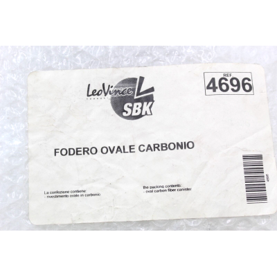LEO VINCE FODERO OVALE IN CARBONIO SBK MISURA 48X13,5X 10,4 | Mamoto Ricambi