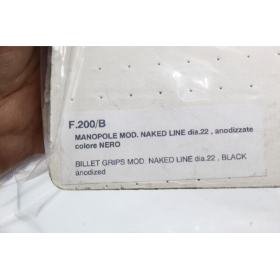 RIZOMA COPPIA MANOPOLE IN ALLUMINIO UNIVERSALI DIAMETRO 22 NERE | Mamoto Ricambi