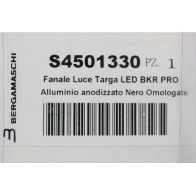 BKR FANALE LUCE TARGA A LED IN ALLUMINIO UNIVERSALE OMOLOGATO | Mamoto Ricambi