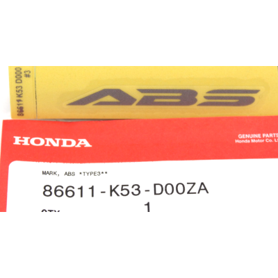 HONDA ADESIVO PARAFANGO ANTERIORE ABS SH300 20015-24 86611-K53-D00ZA | Mamoto Ricambi