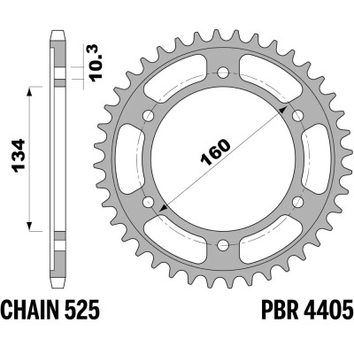 HONDA CORONA IN ERGAL DA 46 DENTI PER CBR 600F-FS-CBR600RR -CBR1000RR-NT1100 440546L | Mamoto Ricambi