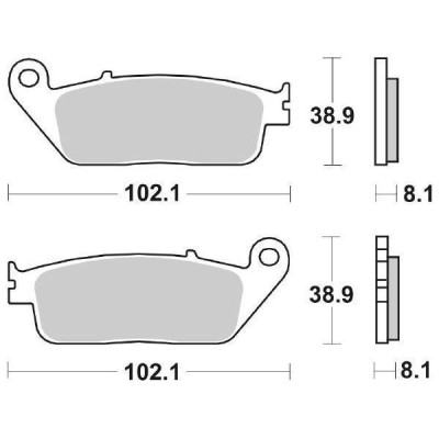 HONDA PASTIGLIE ANTERIORI DUAL CARBON HORNET600-CBR600F-VT600-750-1100-PC800 06455-MAL-G01 | Mamoto Ricambi