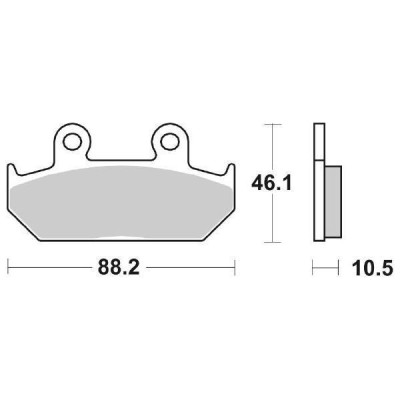 HONDA PASTIGLIE FRENO ANTERIORE SBS NX650 DOMINATOR 1988-96 | Mamoto Ricambi