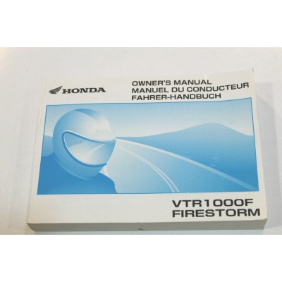 HONDA LIBRETTO USO E MANUTENZIONE PER VTR1000F FIRESTORM 2000 | Mamoto Ricambi