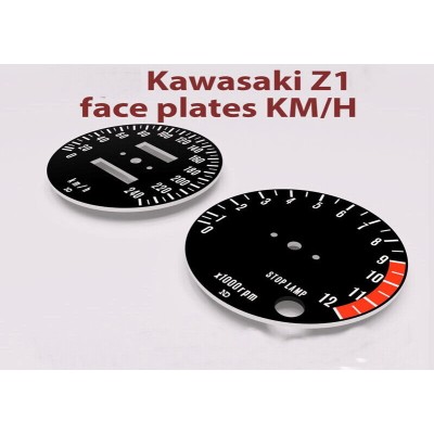 KAWASAKI KIT FONDI CONTAKILOMETRI+CONTAGIRI PER Z1A-B-900 74-75 FACEZ1900B | Mamoto Ricambi
