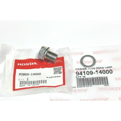 HONDA BULLONE SCARICO OLIO+RONDELLA XRV650-750 AFRICA TWIN-XL600-650V TRANSALP 92800-14000 | Mamoto Ricambi