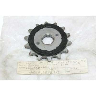 HONDA PIGNONE TRASMISSIONE 14 DENTI PER CRM125-NSR125F-R-VT125 23801-KAK-900 | Mamoto Ricambi