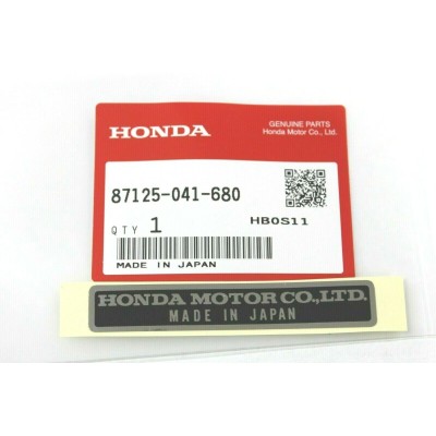 HONDA ADESIVO HONDA MOTOR LTD PER CB350-400-500-CB350-450K-CB900F 87125-041-680 | Mamoto Ricambi