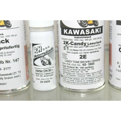 KAWASAKI VERNICE CANDY TONE BROWN-ORANGE PER Z1-900 73 TESTA NERA 39-2177 | Mamoto Ricambi