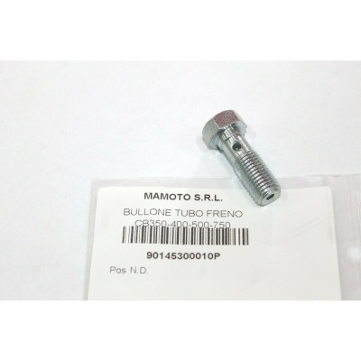 HONDA BULLONE TUBO FRENO PER CB350-400 FOUR-CB500 FOUR K0-K1-K2-K3 90145-300-010 | Mamoto Ricambi