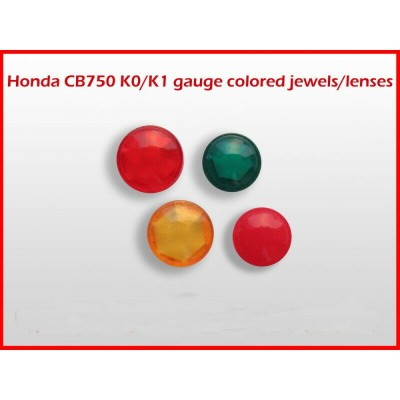 HONDA KIT GEMME AVVERTENZA STRUMENTAZIONE PER CB750 FOUR K0-K1 JEWELS/LENSES | Mamoto Ricambi