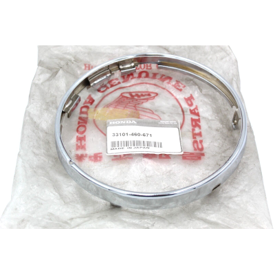 HONDA GHIERA FARO CROMATA PER CBX400-550-CB750-900F-GL1100 33101-460-671 | Mamoto Ricambi