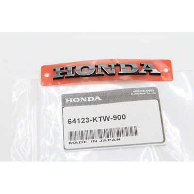 HONDA ADESIVO SCUDO ANTERIORE IN RILIEVO CROMATO SH300 07-14 64123-KTW-900 | Mamoto Ricambi