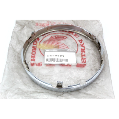 HONDA GHIERA FARO CROMATA PER CBX400-550-CB750-900F-GL1100 33101-460-671 | Mamoto Ricambi