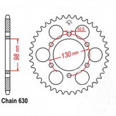 KAWASAKI CORONA TRASMISSIONE 35 DENTI PASSO 630 PER Z1-900 A-B-A4 42041-118 | Mamoto Ricambi