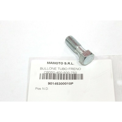HONDA BULLONE TUBO FRENO PER CB350-400 FOUR-CB500 FOUR K0-K1-K2-K3 90145-300-010 | Mamoto Ricambi